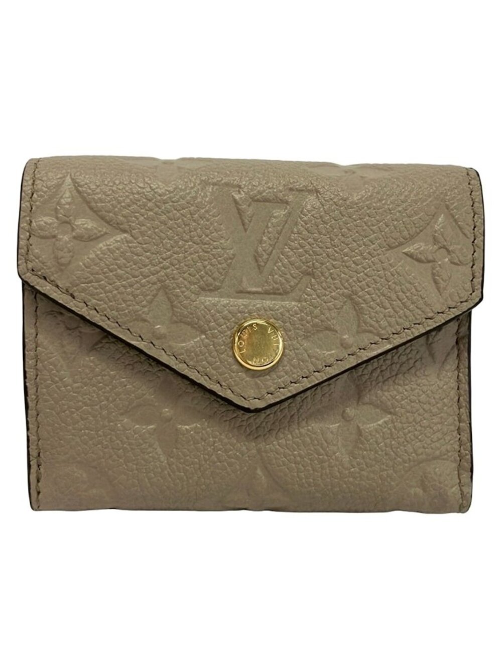 Louis Vuitton Trifold Wallet Monogram Empreinte Portefeuille Zoe Tourterelle